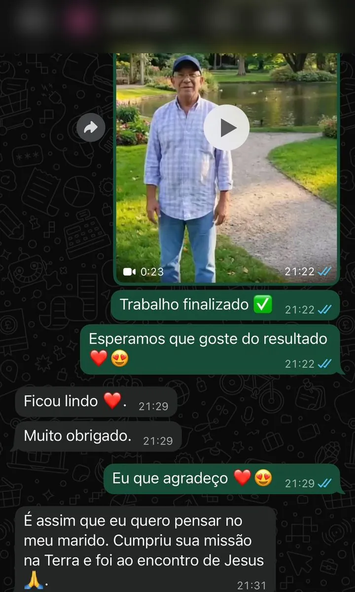 Depoimento real - marido